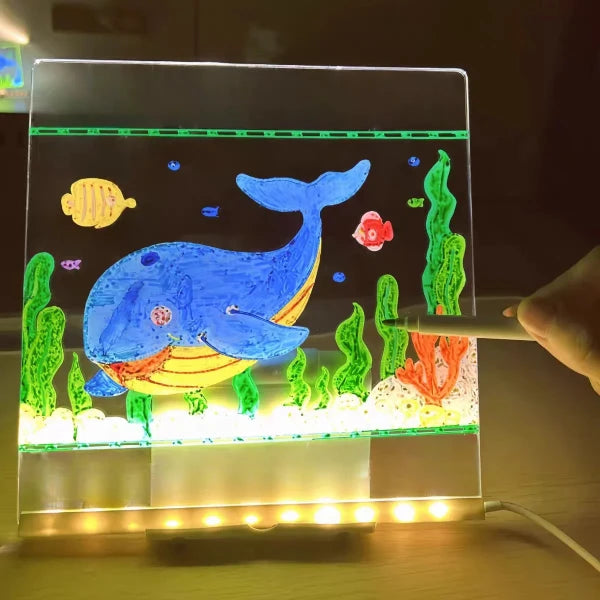 LumiSketch – Tableau Créatif LED avec Stylos Colorés