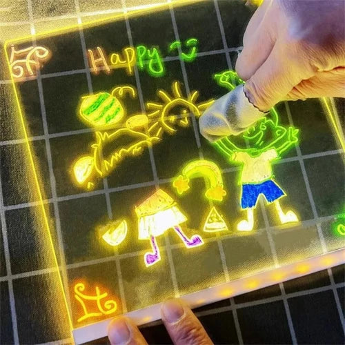 LumiSketch – Tableau Créatif LED avec Stylos Colorés