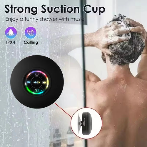 OceanBeat – Enceinte Bluetooth Portable Étanche IPX4 avec Lumière LED et Ventouse