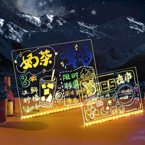 LumiSketch – Tableau Créatif LED avec Stylos Colorés