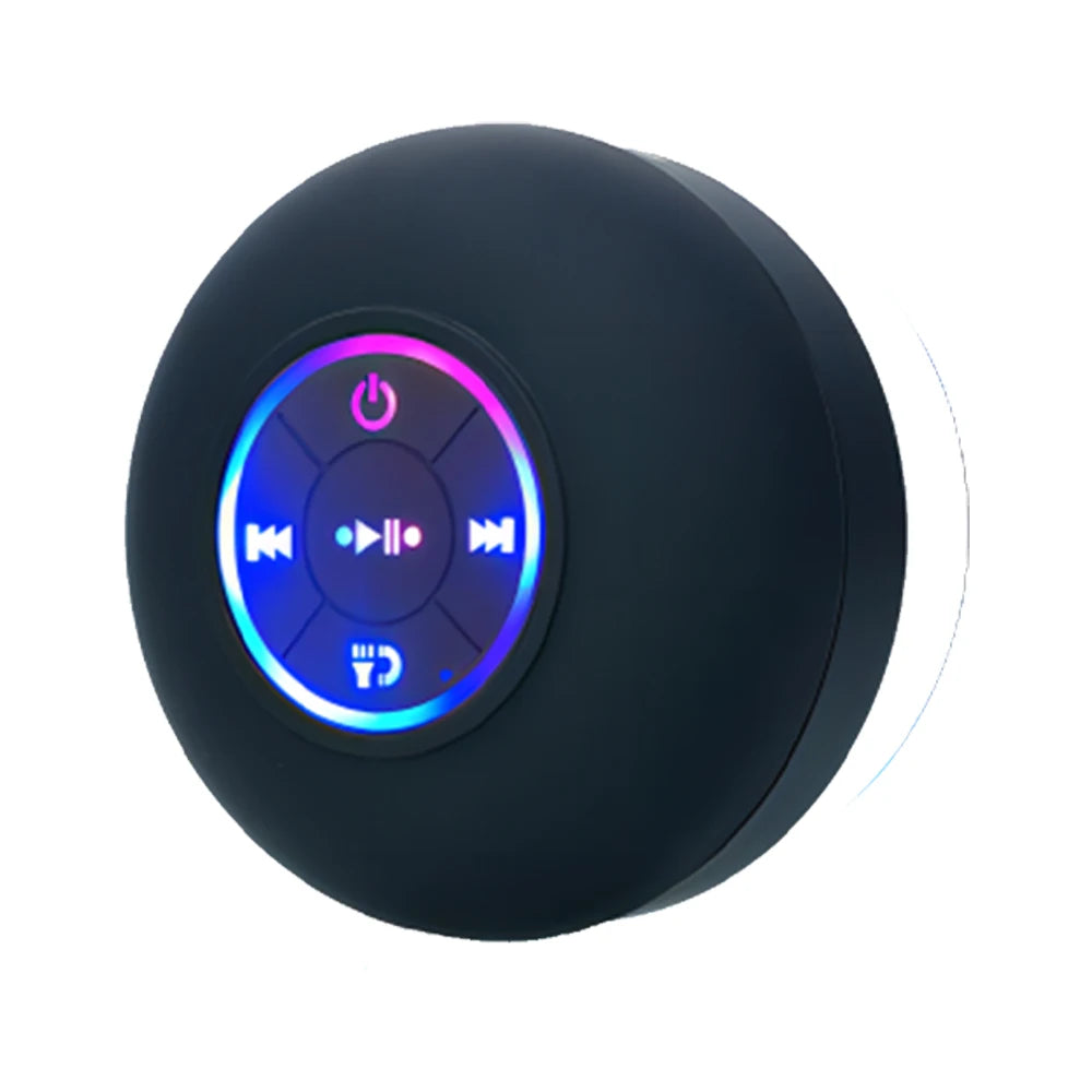 OceanBeat – Enceinte Bluetooth Portable Étanche IPX4 avec Lumière LED et Ventouse