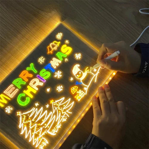 LumiSketch – Tableau Créatif LED avec Stylos Colorés